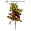 Croton Artificiale Foglia Multicolor - in varie Altezze da cm. 100 a cm. 300 - immagine 4