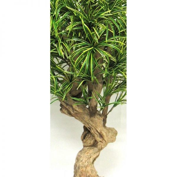 Dracena Artificiale variegata, foglie mini - tronco Jamaica - h. 200 cm. - immagine 3